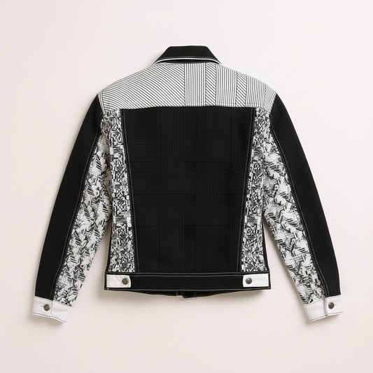 Chess Jean Jacket in Heavy Stretch Cotton Twill