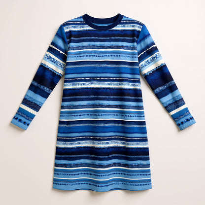 Ink Stripe Tee Dress