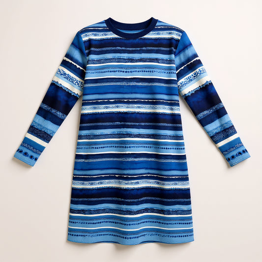 Ink Stripe Tee Dress