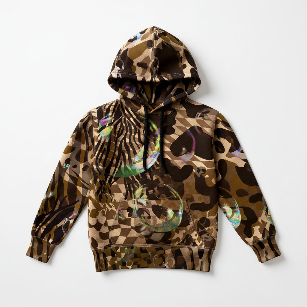 Kid's Wild Animal Bubble Hoodie