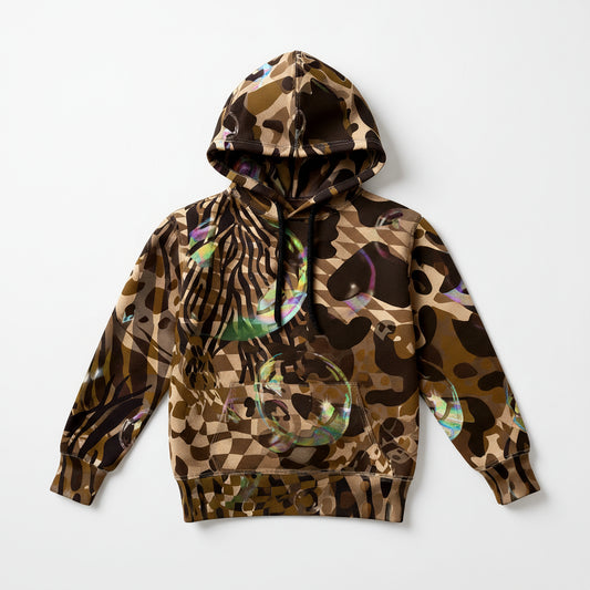 Kid's Wild Animal Bubble Hoodie