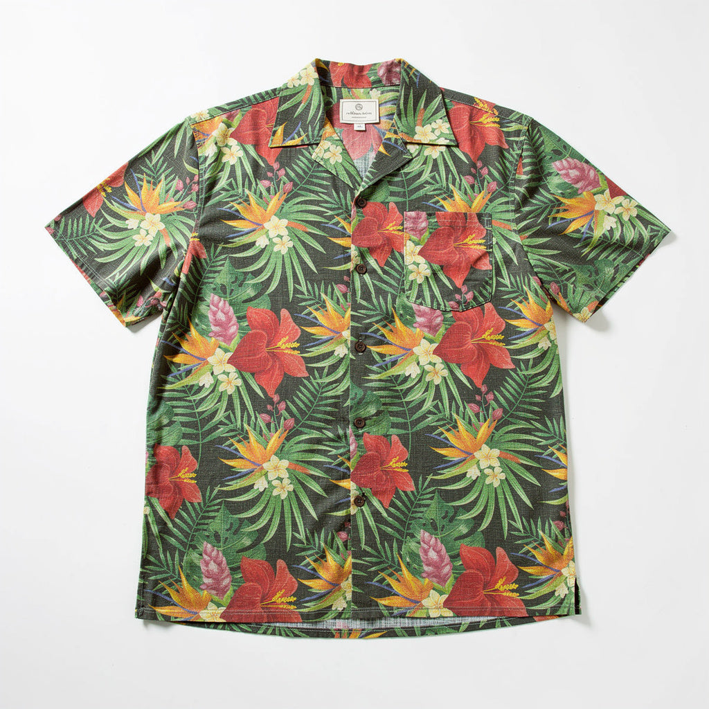 Organic Cotton Hawaiian Shirt – Camp Collar