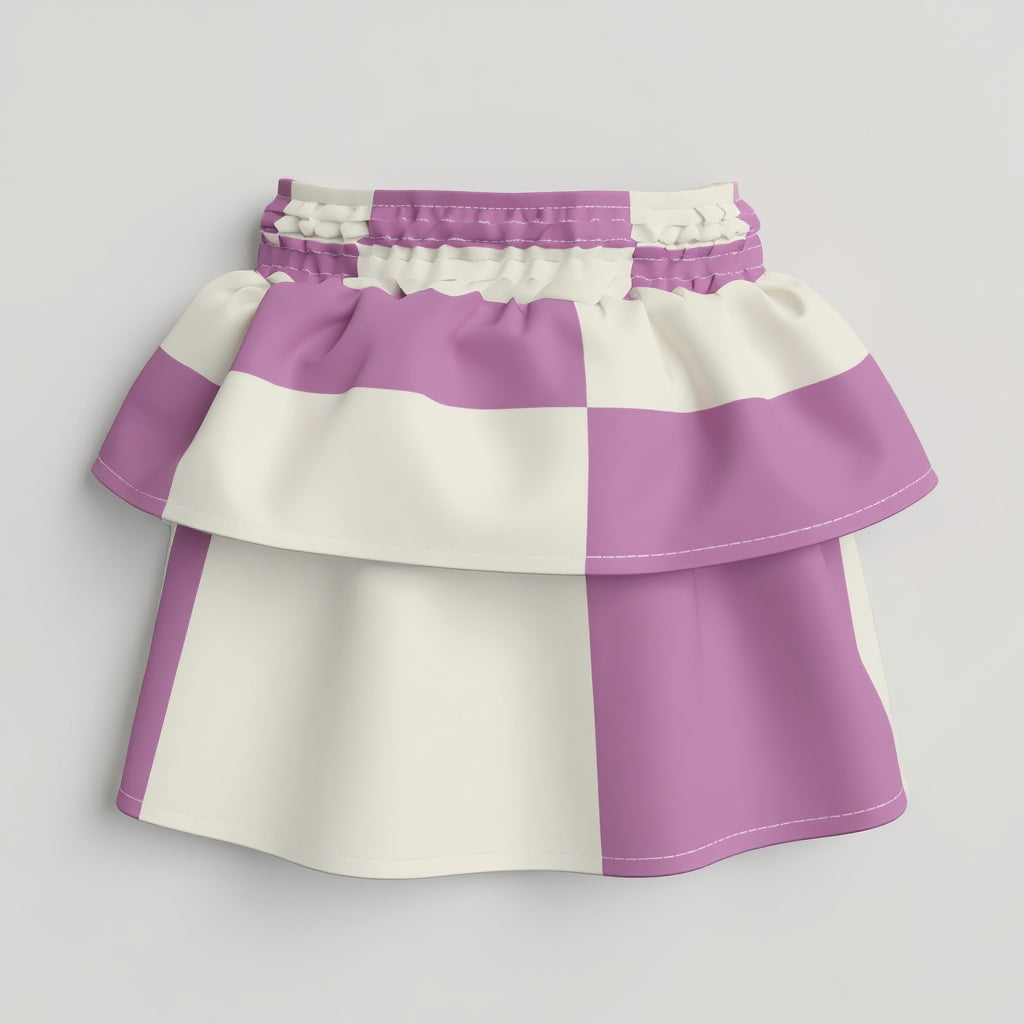 cute checkered purple skirt