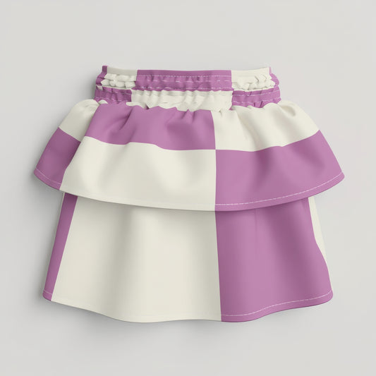 cute checkered purple skirt