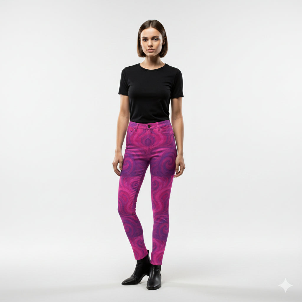 Skinny Jeans Purple Storm