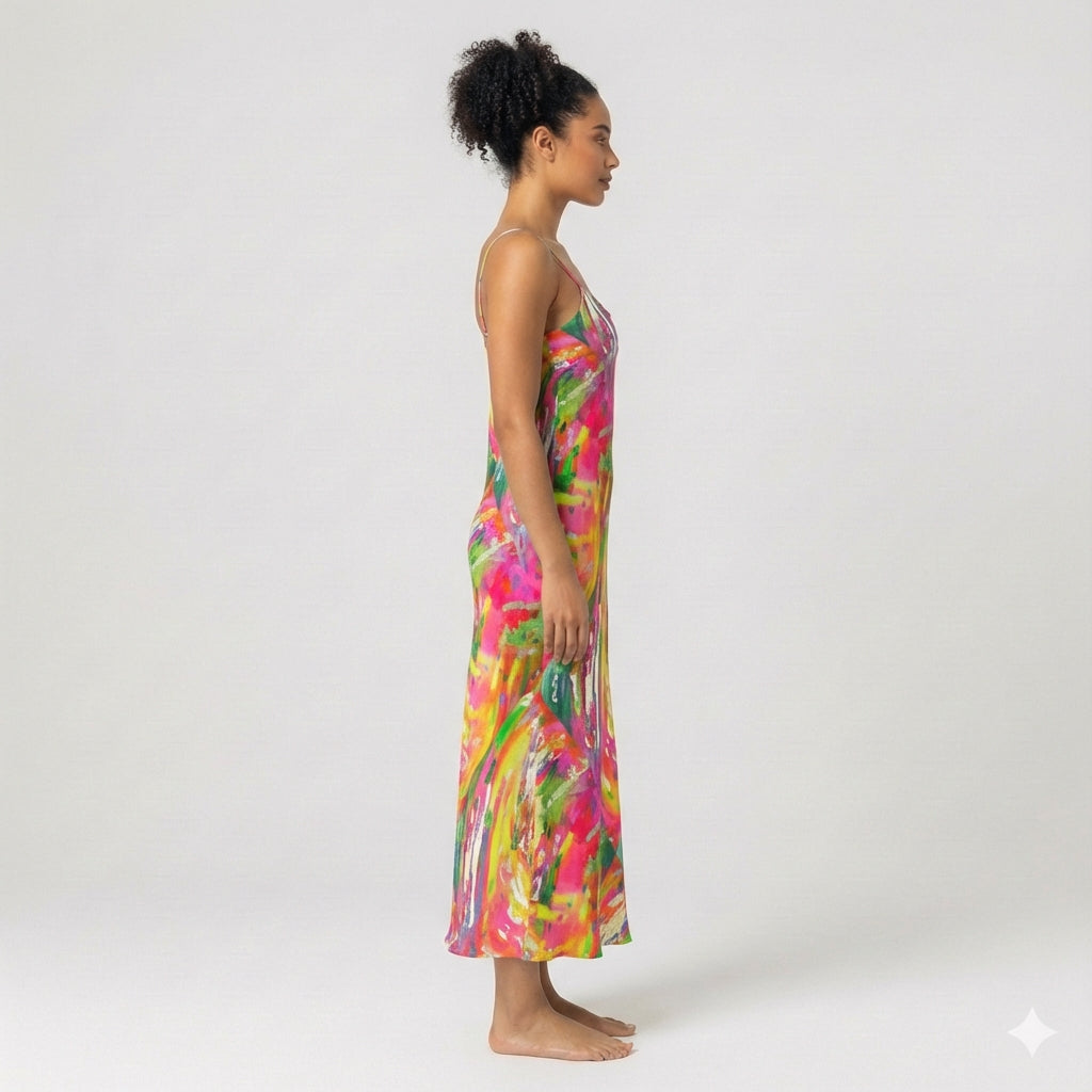 Bias Slip Dress in Ecovero Crepe