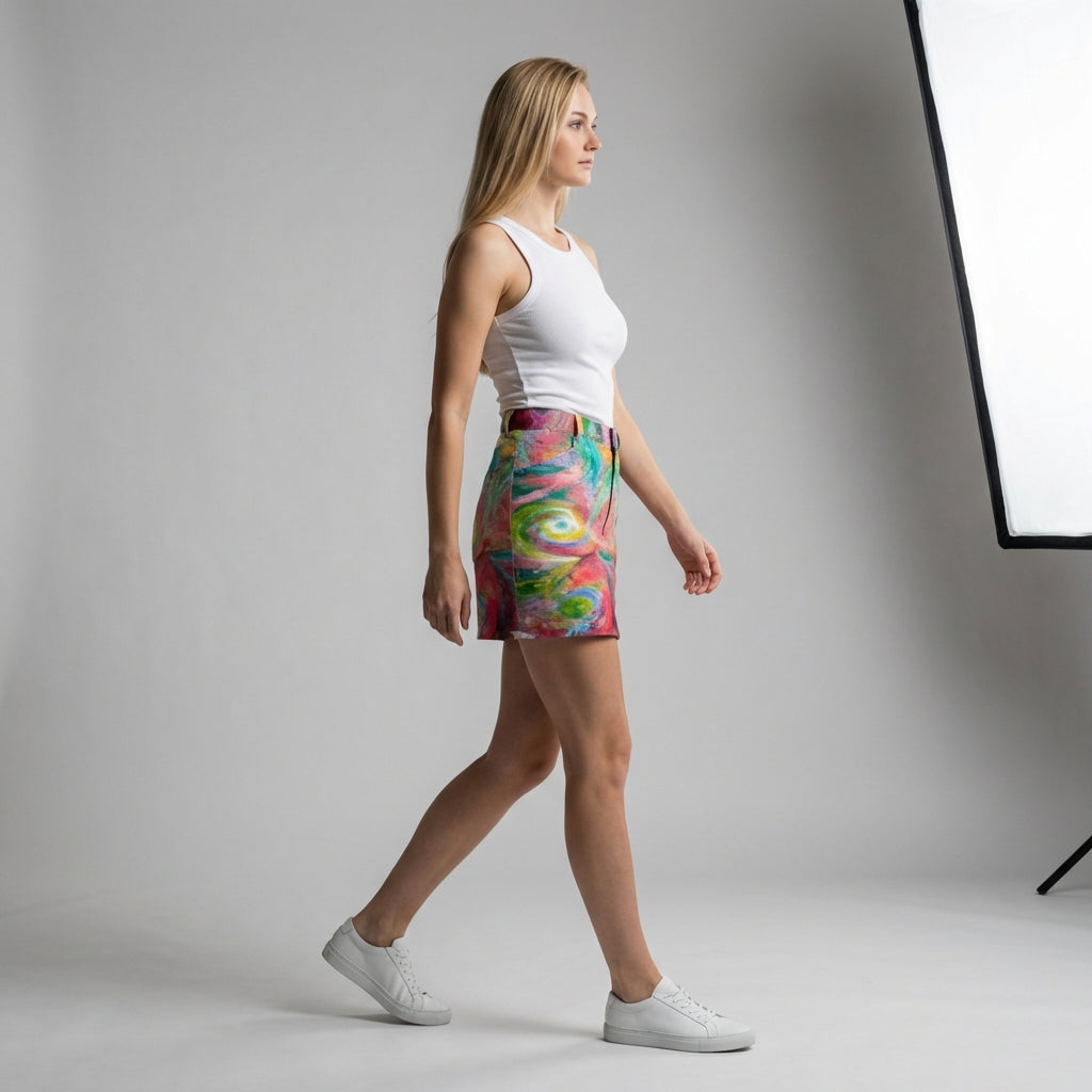 Denim Mini Skirt Multiverse