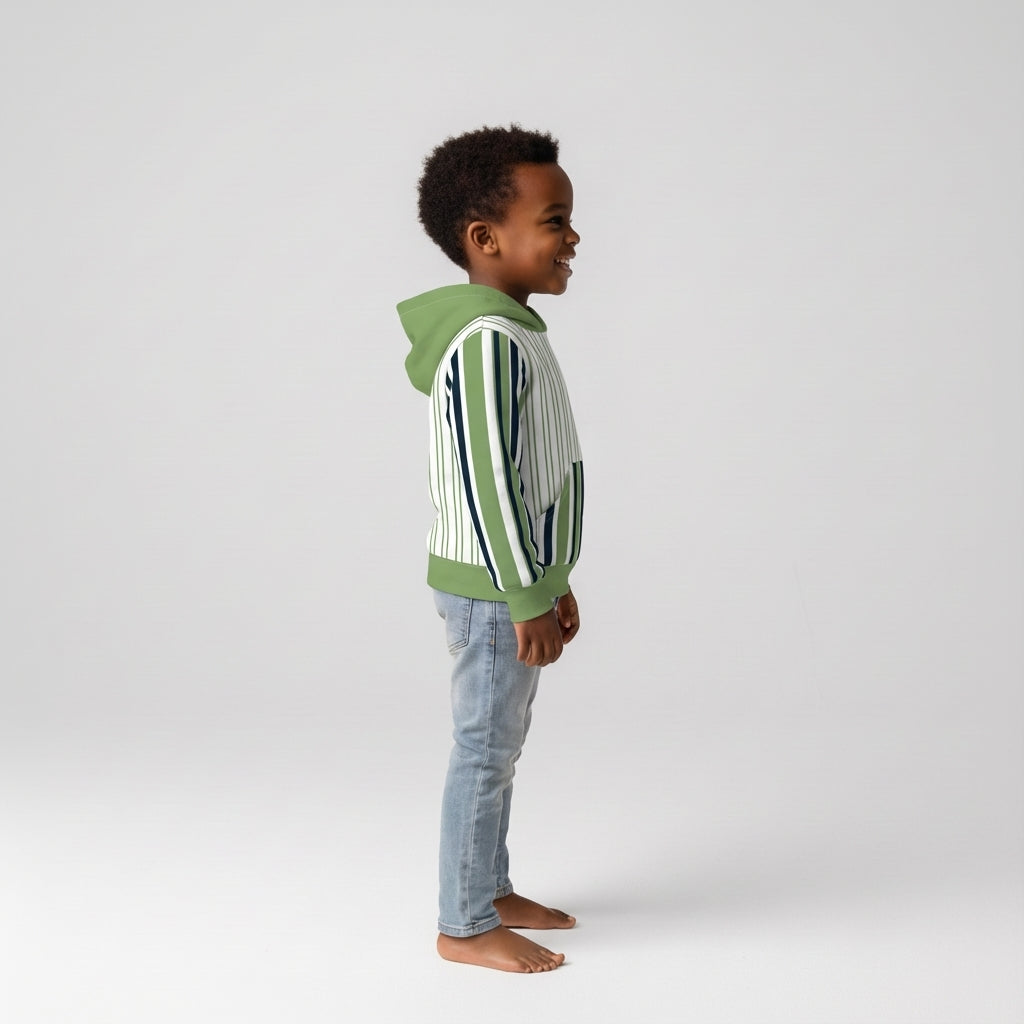 Striped Midweight Hoodie