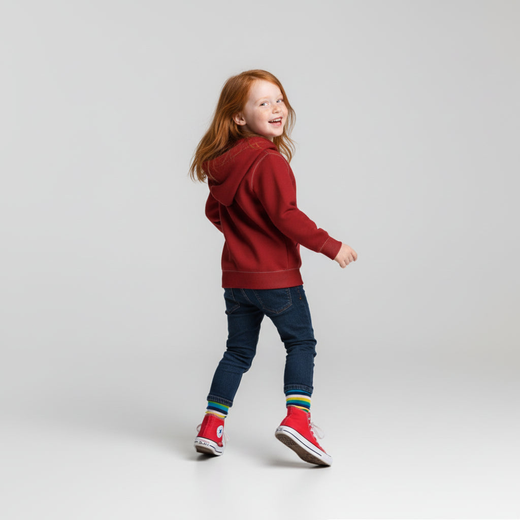 Squirrel Hoodie in Orchard Mischief – Children’s Pullover Hoodie