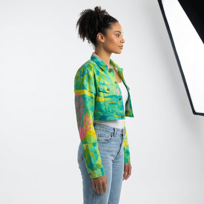 Cropped Jean Cotton Jacket Sunny Beach