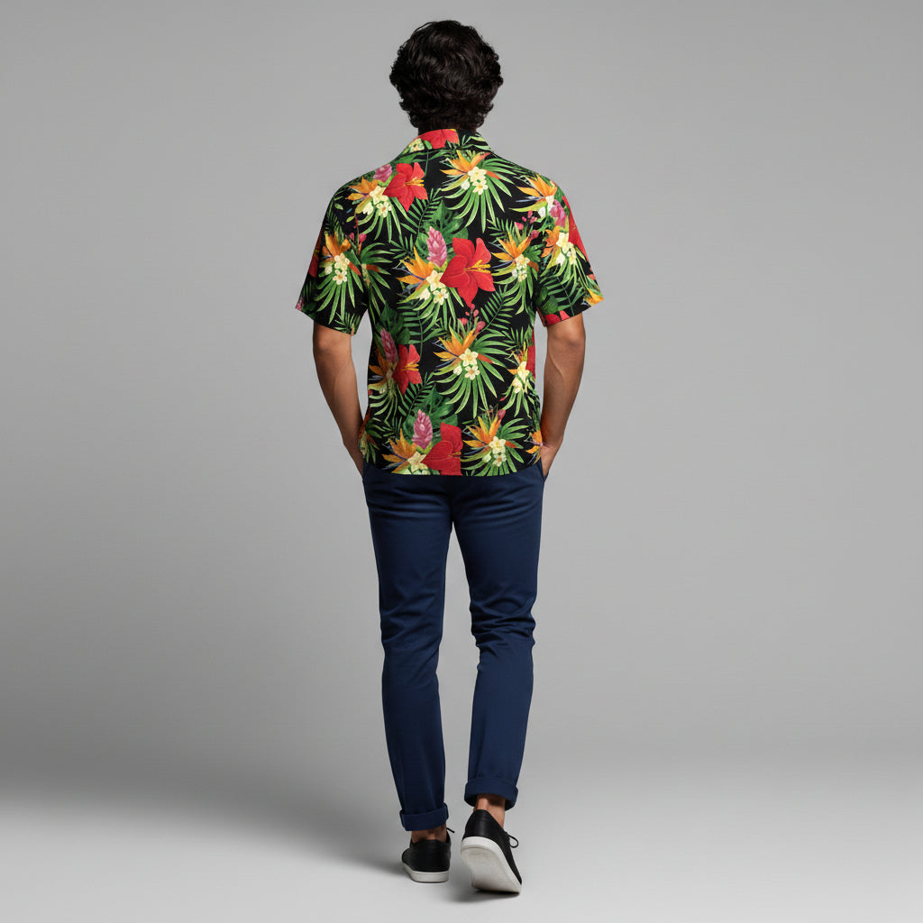Organic Cotton Hawaiian Shirt – Camp Collar