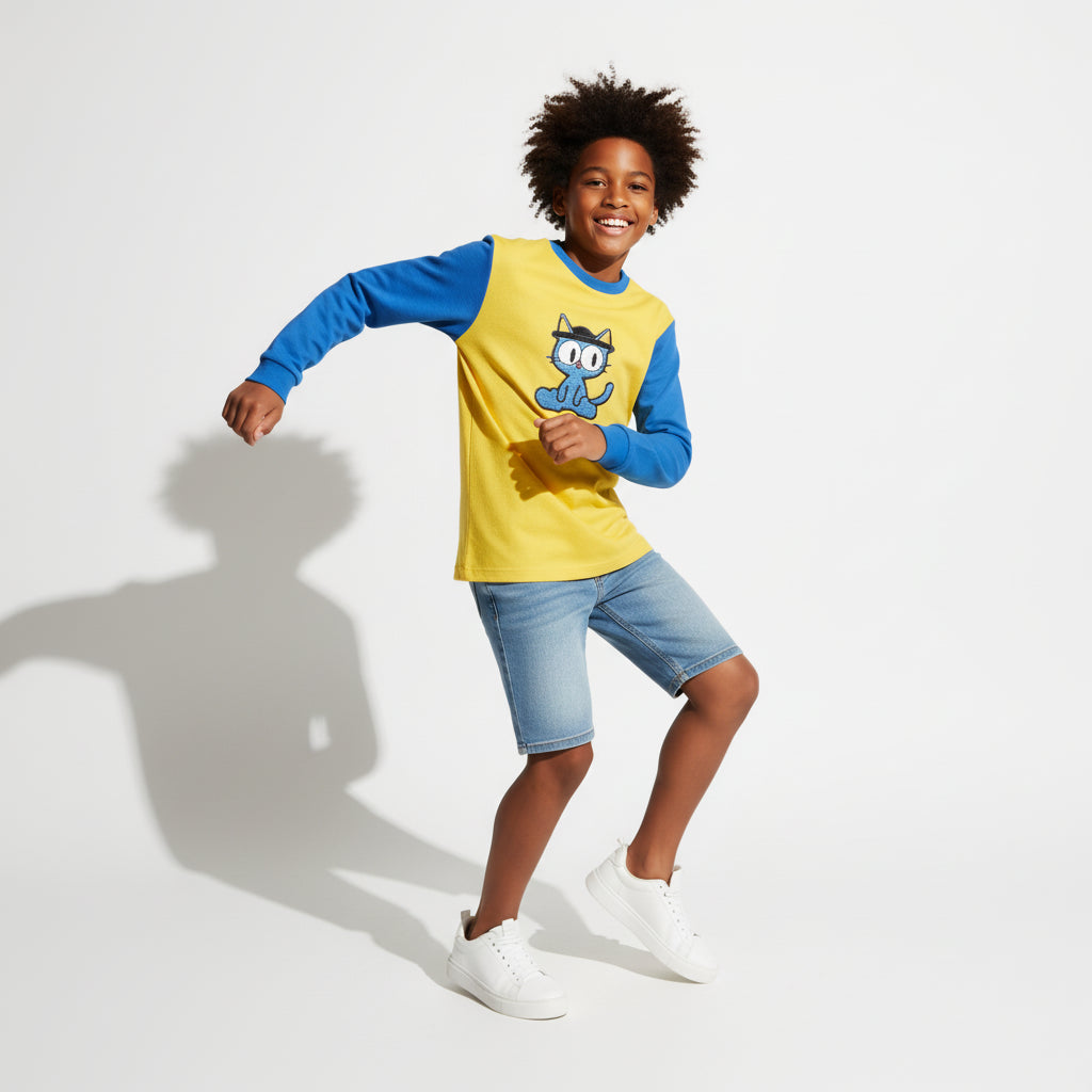 Blue Cat Patch Tee