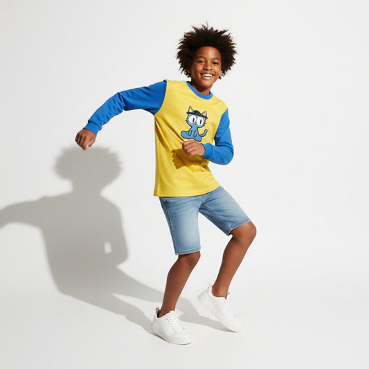 Blue Cat Patch Tee