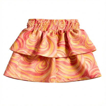 Kid's Skirt Sunset Swirls