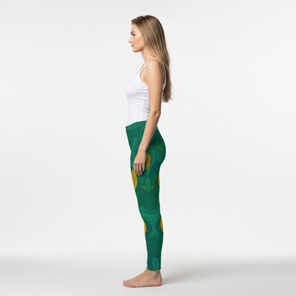 Skinny Jeans Yellow Flowers — Slim Jeans in Heavyweight Stretch Cotton Denim