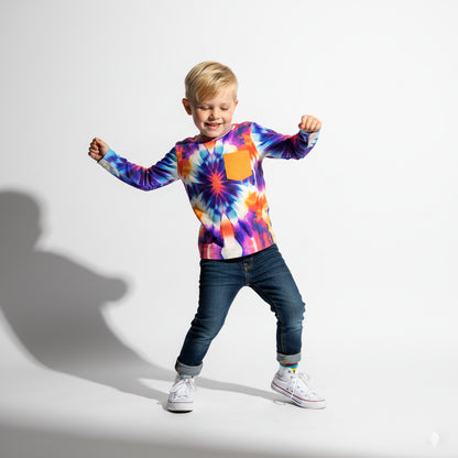 Kaleidoscope Long Sleeve Pocket Tee