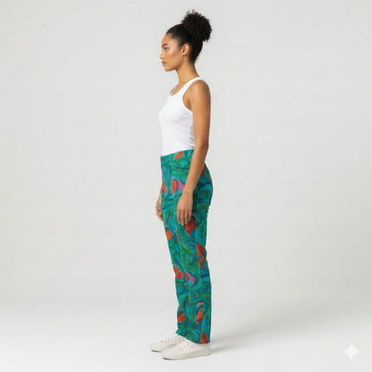 Skinny Jeans Floral Swamp – Slim Jeans in Heavyweight Stretch Cotton Denim