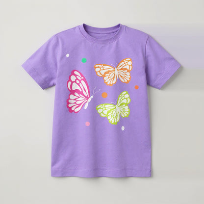 Butterflies T-shirt Lila