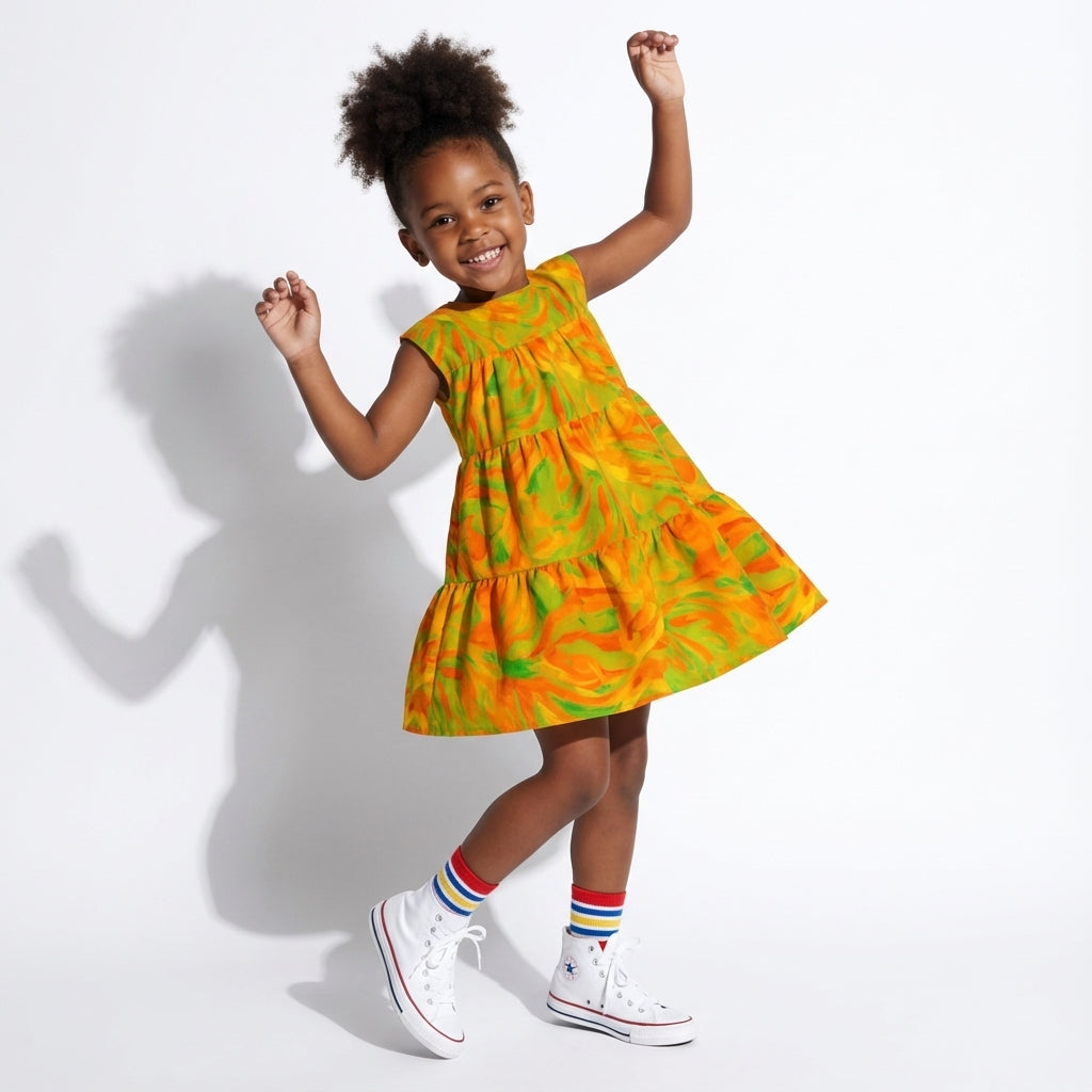 Girls Dress Fruity Noodles