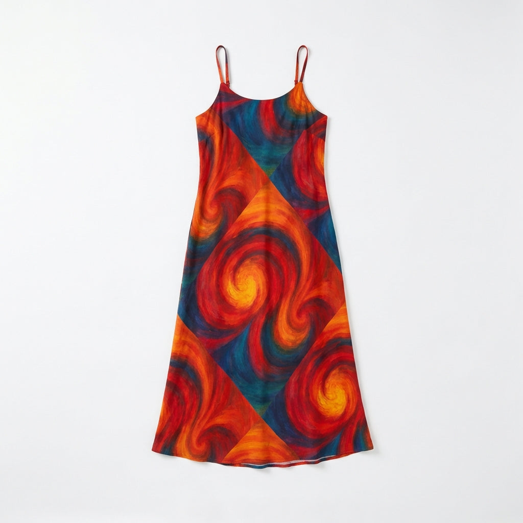 Bias Slip Dress Solar Flares