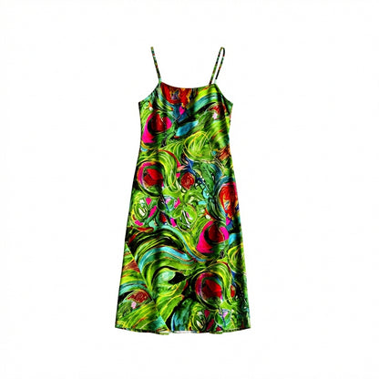 Slip Dress (non Bias) Pink Water Lilies