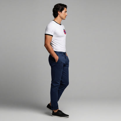 Maine-ish Reverse Men's Two-Tone White Tee