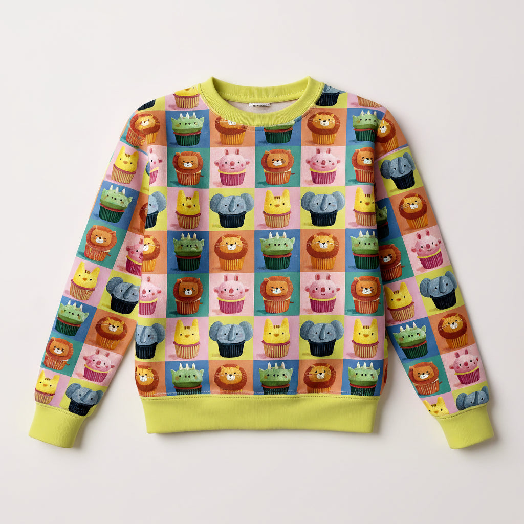 Cupcake Creature Sweatshirt - Crewneck Cotton Fleece