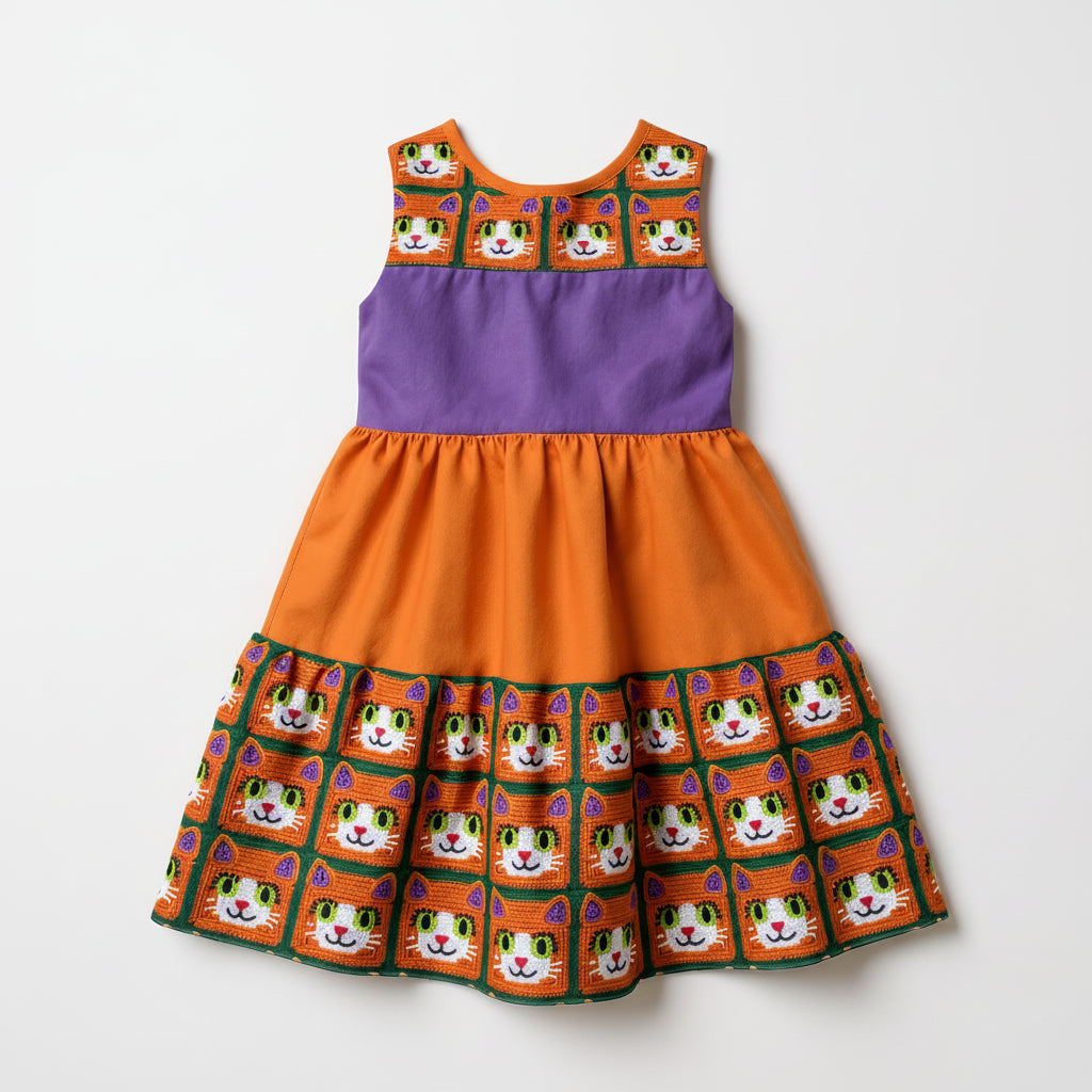 Purrrrrrrrr-fect Ginger Cat Dress