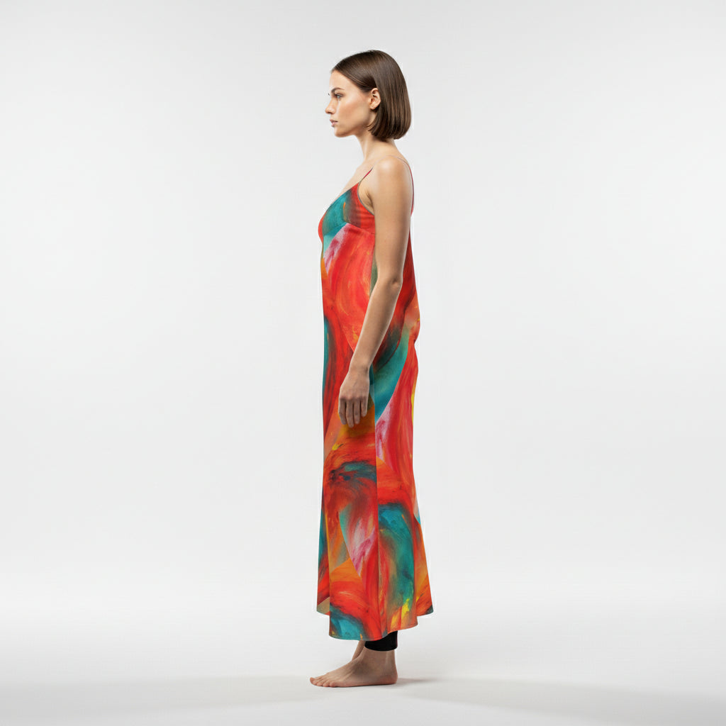 Bias Slip Dress Stormy Eye