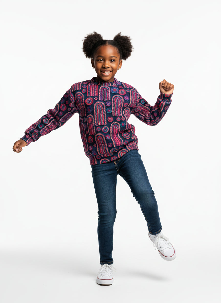 Stitched Rainbow Crew Neck