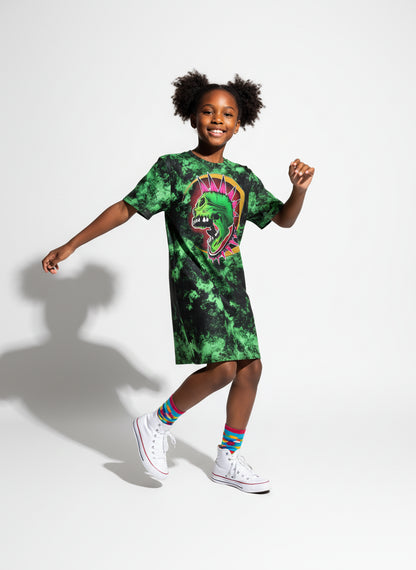 Punk Skull T-Shirt Dress