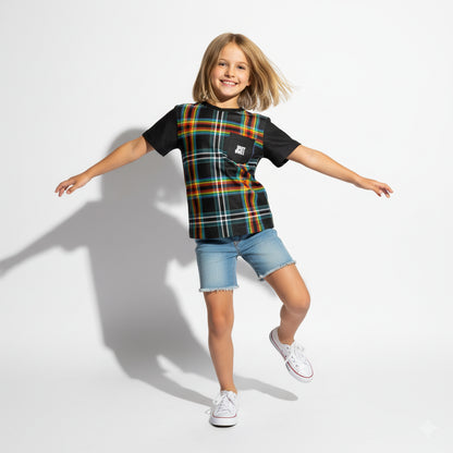 The Dark Side of the Moon Plaid T-shirt