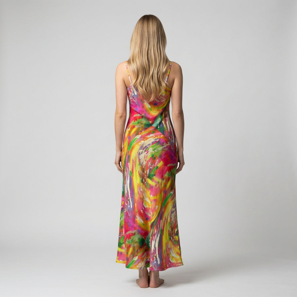 Bias Slip Dress in Ecovero Crepe