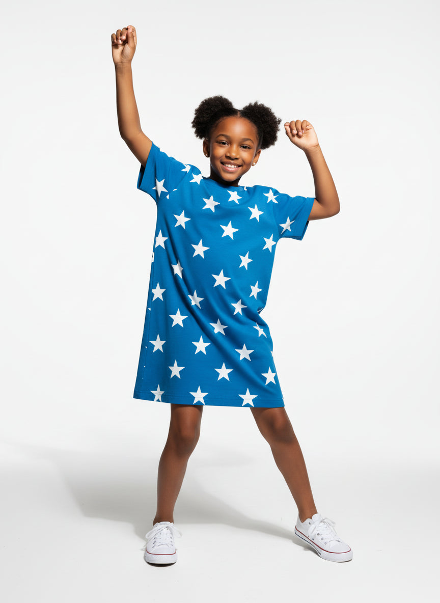 Star Power T-Shirt Dress