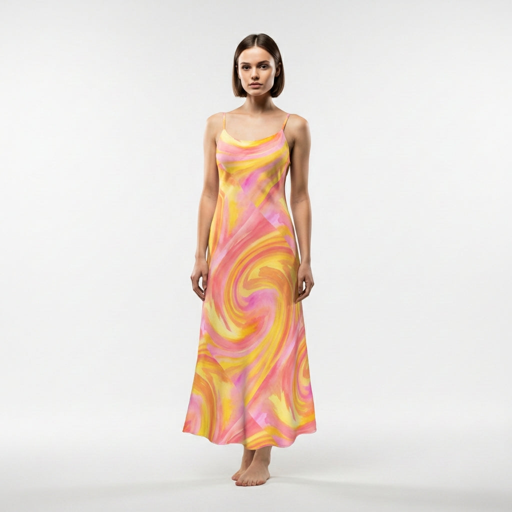 Bias Slip Dress Spring Pastels