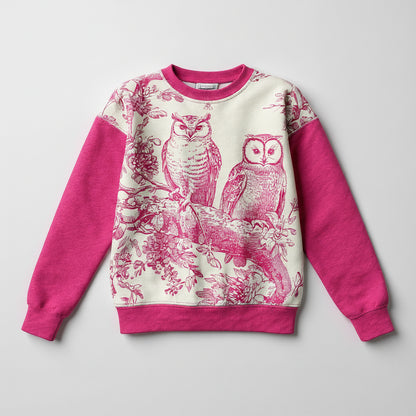 Woodland Wisdom Sweatshirt in Sweet Pink