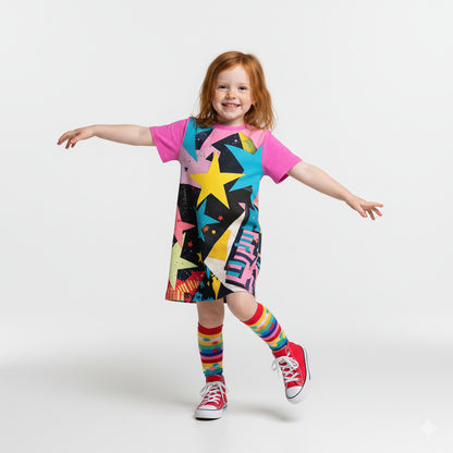 Arty Star Tee Dress
