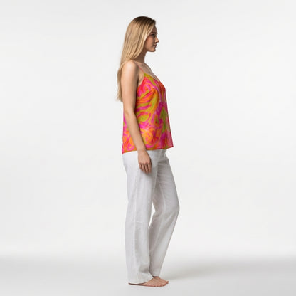 Camisole Pink Noodles in Lightweight Organic Cotton Voile