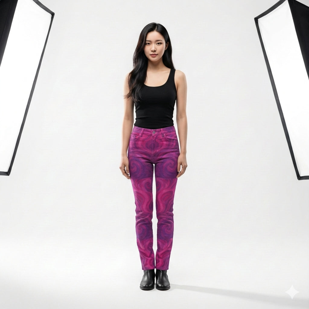 Skinny Jeans Purple Storm