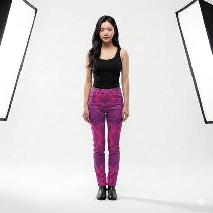 Skinny Jeans Purple Storm