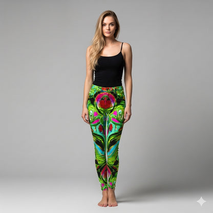 Skinny Jeans Pink Water Lilies