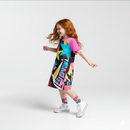 Arty Star Tee Dress