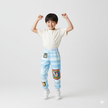 Peck-uliar Chicken Check Pants