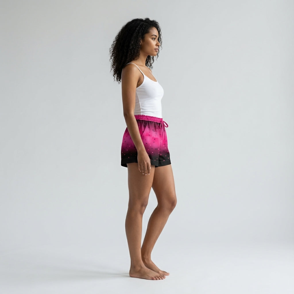 Draw String Pajama Short w/o Piping - Lightweight Cotton Poplin