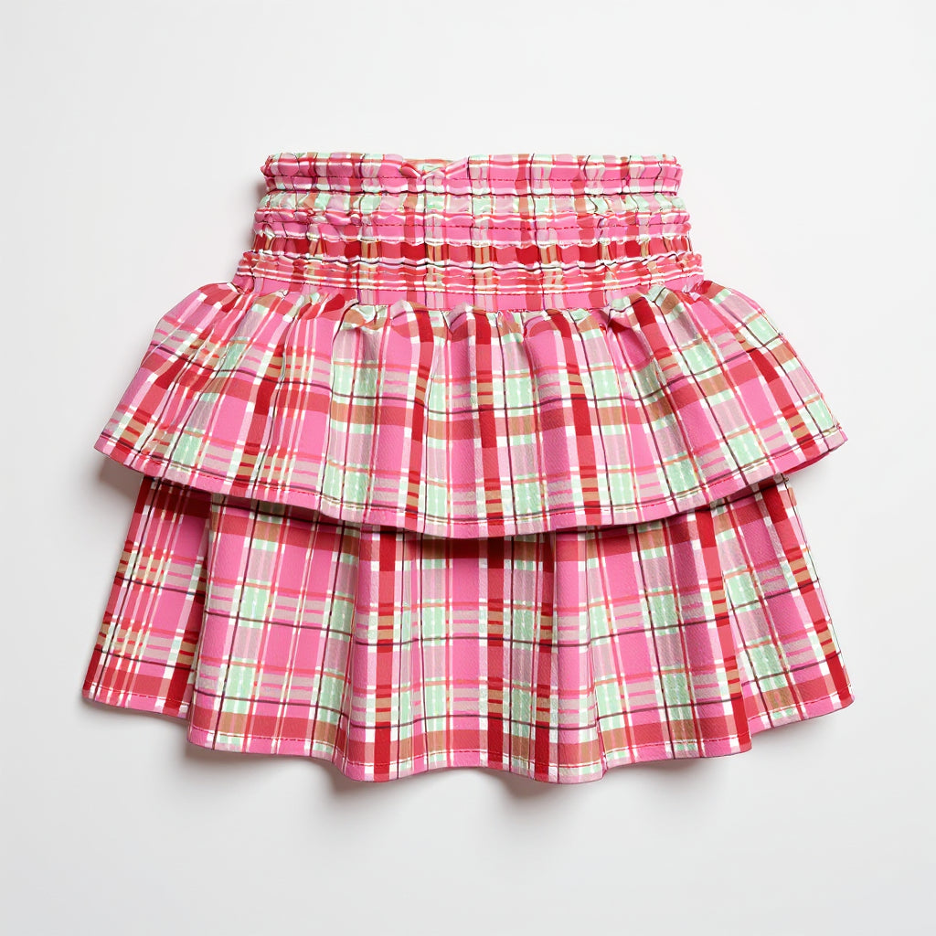 Cherry Soda Smocked Skirt