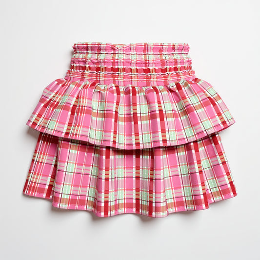 Cherry Soda Smocked Skirt