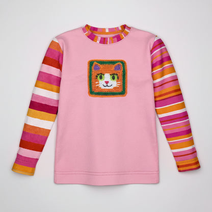 Ginger Cat Top – Children’s Long Sleeve T-Shirt