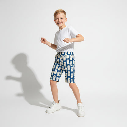 Domino Power Shorts in Deep Blue