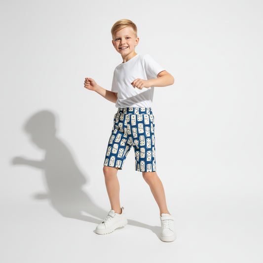 Domino Power Shorts in Deep Blue
