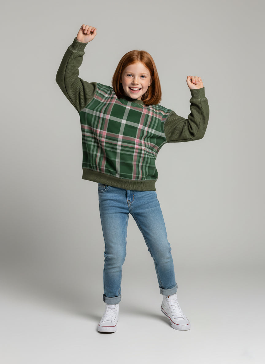 The Queen is Dead Plaid Sweatshirt